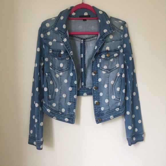 Fire Los Angeles Size Small Denim Jean Crop Jacket - Picture 1 of 8